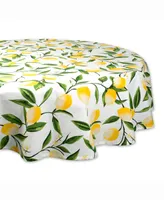 Lemon Bliss Print Table cloth 70" Round