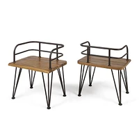 Zion Outdoor Club Chairs (Set of 2)