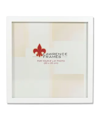 Lawrence Frames 755888 White Wood Picture Frame - 8" x 8"