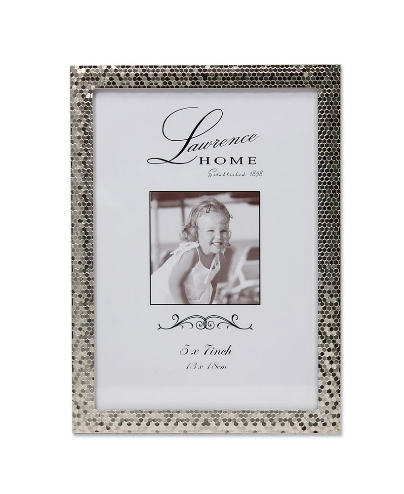 Lawrence Frames Silver Shimmer Metal Picture Frame - 5" x 7"