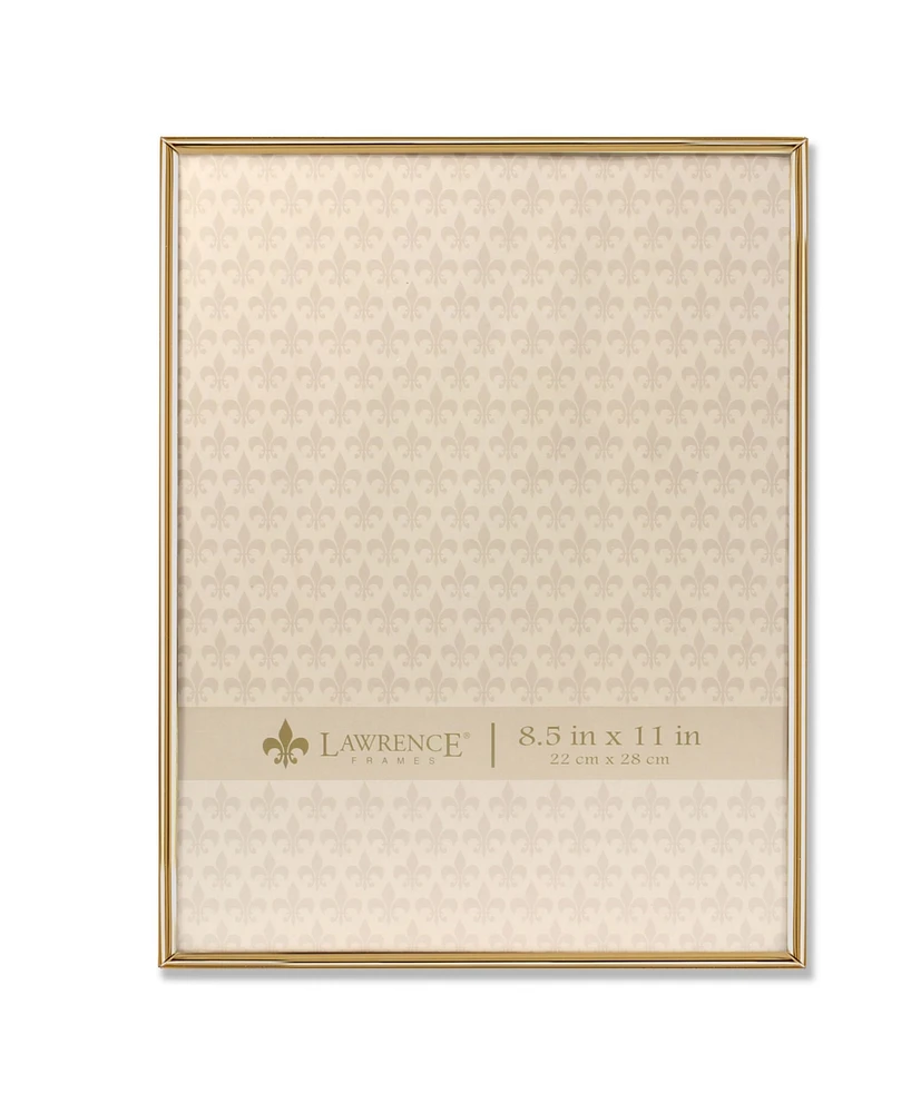 Lawrence Frames Simply Gold Metal Picture Frame - 8.5" x 11"