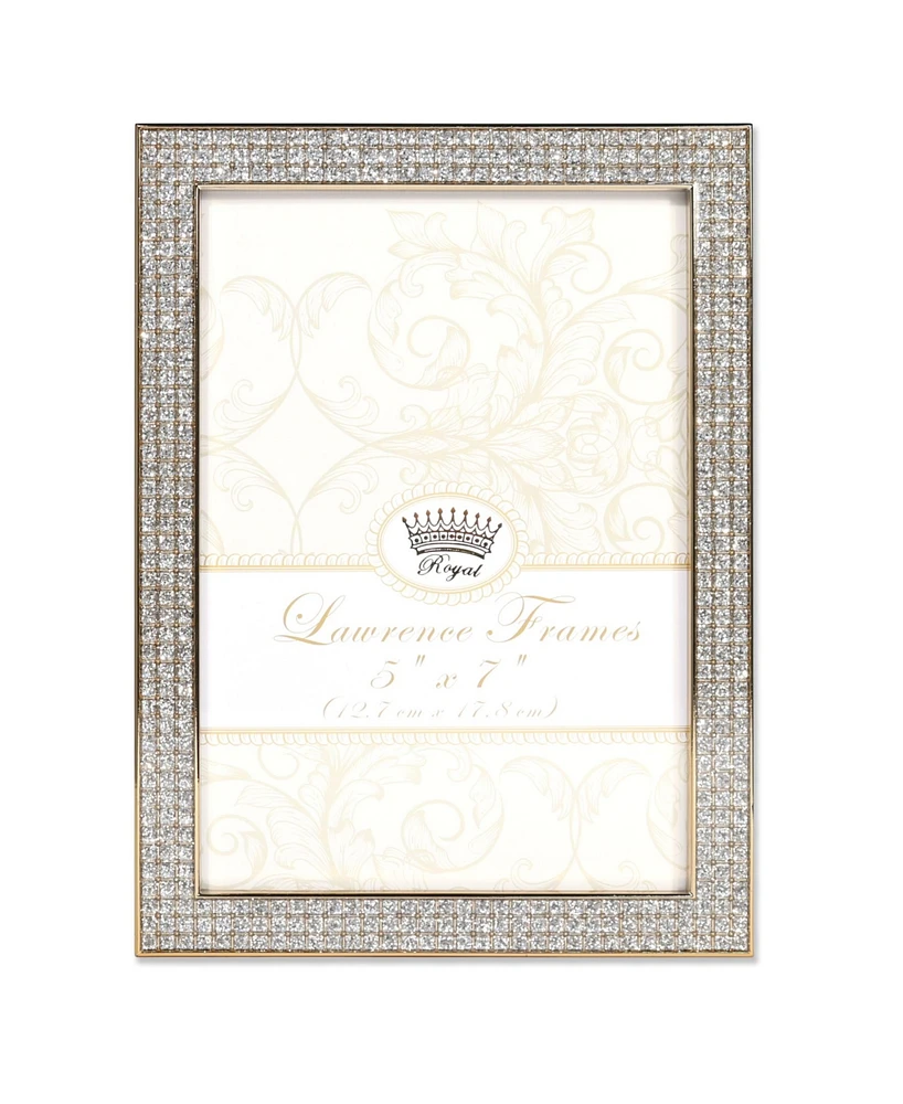 Lawrence Frames Turner Gold and Glitter Metal Picture Frame - 5" x 7"