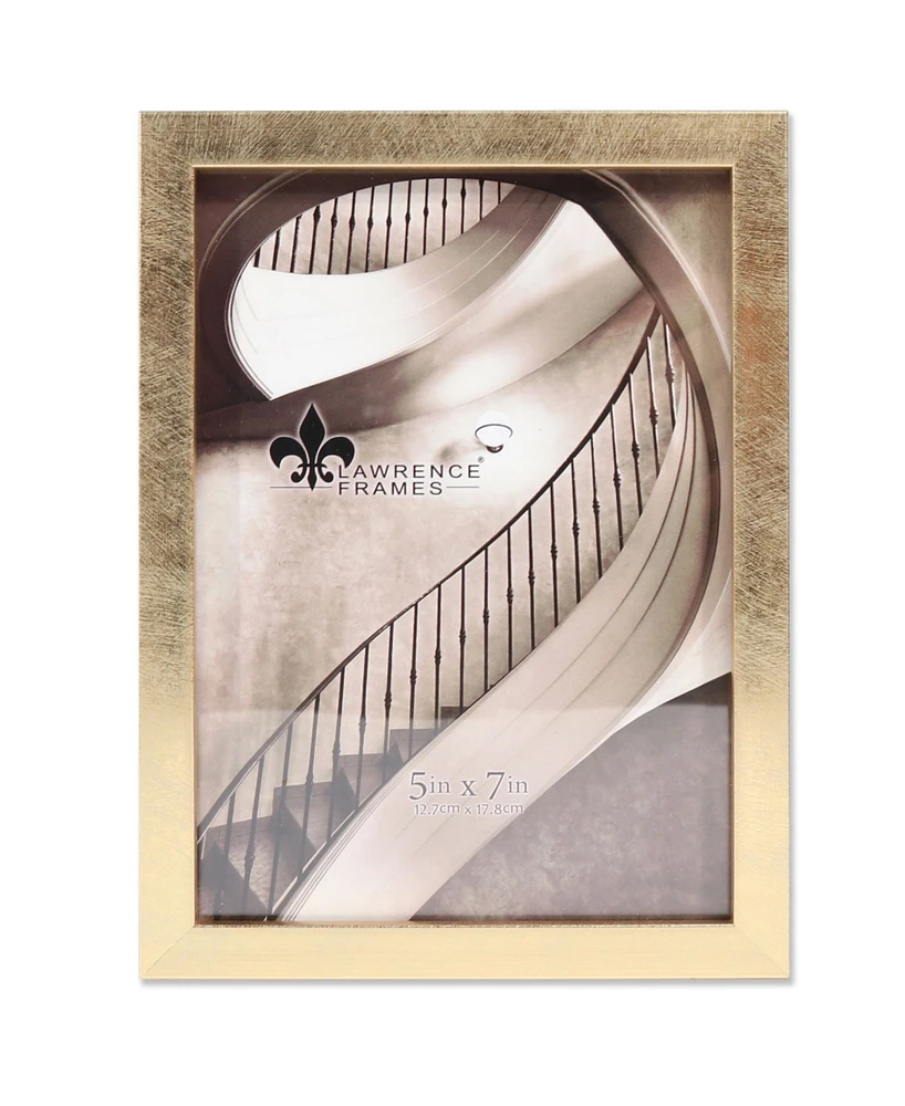 Lawrence Frames Chloe Contemporary Gold Picture Frame - 5" x 7"