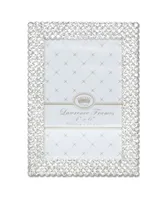 Lawrence Frames Juliet Silver Metal Frame with Crystals - 4" x 6"