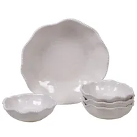 Certified International Perlette Cream Melamine 5-Pc. Salad/Serving Set