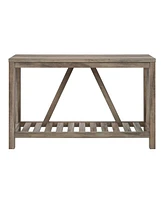 52" Modern Farmhouse Entryway Table