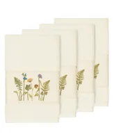 Linum Home Turkish Cotton Serenity 4-Pc. Embellished Hand Towel Set