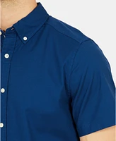 Nautica Men's Classic-Fit Short-Sleeve Solid Stretch Oxford Shirt