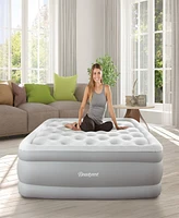 Beautyrest 16" Full Sky Rise Raised Adjustable Comfort Coil Top Airbed with Express Pump