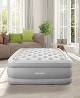 Beautyrest 18" Queen Sky Rise Raised Adjustable Comfort Coil Top Airbed with Express Pump