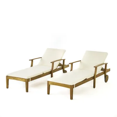Perla Outdoor Chaise Lounge (Set of 2)