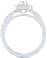 Diamond Bridal Set (1/4 ct. t.w.) in Sterling Silver