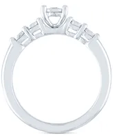 Diamond Bridal Set (1/5 ct. t.w.) in Sterling Silver