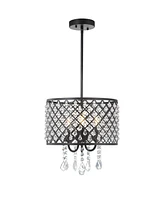 Jonathan Y Gigi 13" Adjustable Led Drop Pendant