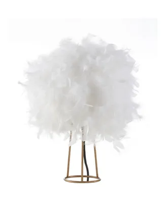 Jonathan Y Stork 16" Feather Led Table Lamp