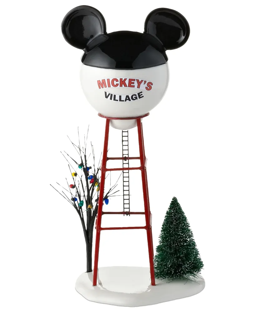 Department 56 Mickey's Christmas Village Water Tower Collectible Figurine