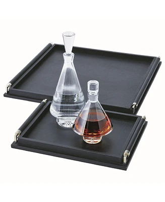 Global Views Wrapped Handle Tray Large