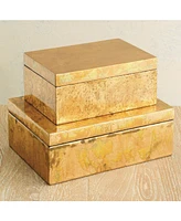 Global Views Luxe Gold Leaf Box Small