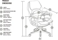 Serta Wellness Executive Leather Office Chair