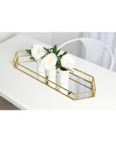 Kate and Laurel Felicia Trough Mirrored Tray