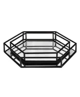 Kate and Laurel Felicia Nesting Metal Mirrored Decorative Trays, 2 Piece