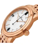 Alexander Watch A111B-08, Stainless Steel Rose Gold Tone Case on Stainless Steel Rose Gold Tone Bracelet
