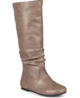 Journee Collection Women's Jayne Wide Calf Slouchy Knee High Boots