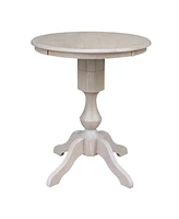 International Concepts 30" Round Top Pedestal Table- 34.9"H