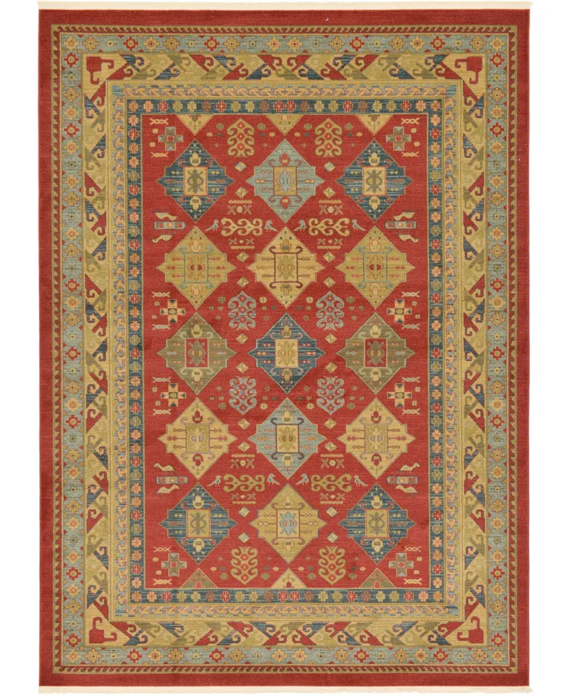 Bayshore Home Harik Har2 Red 8' x 11' Area Rug