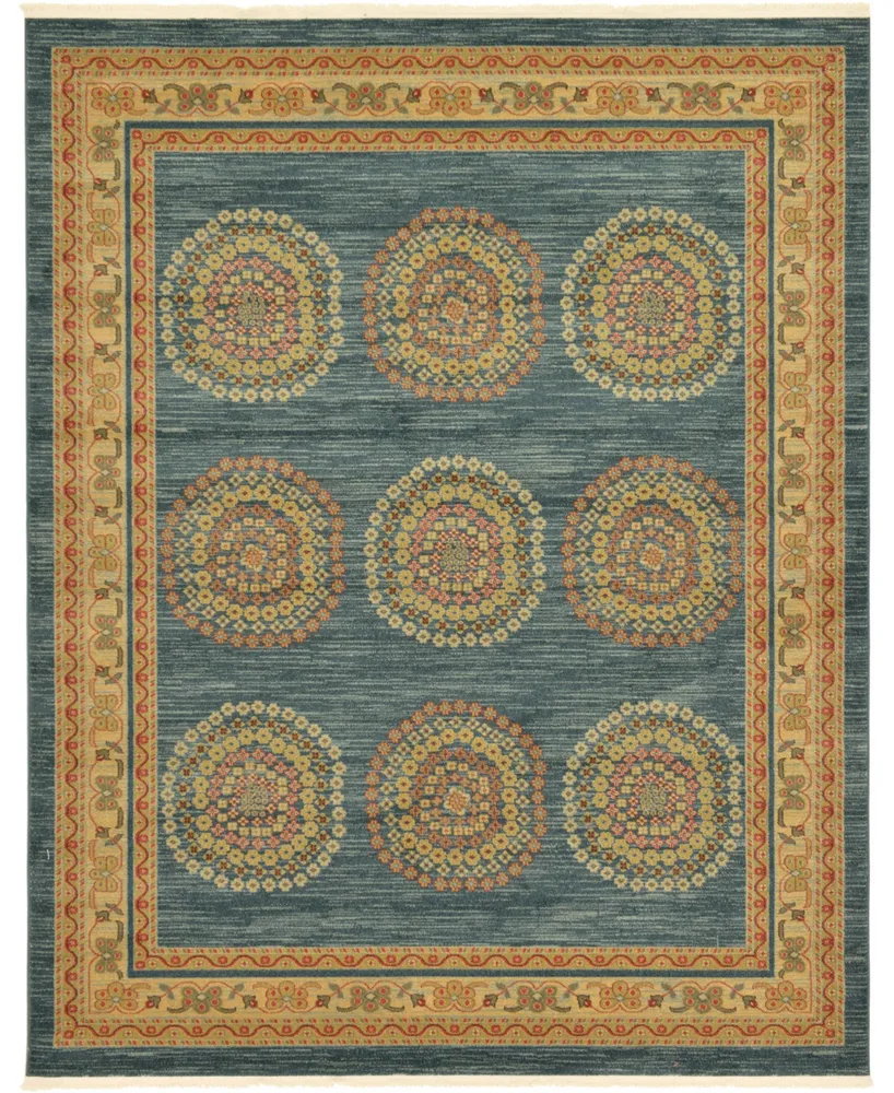 Bayshore Home Ojas Oja2 Navy Blue 8' x 10' Area Rug