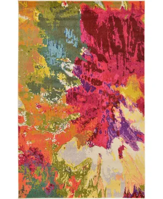 Bayshore Home Newwolf New8 Multi 5' x 8' Area Rug