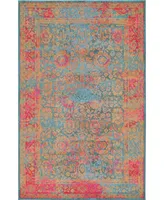 Closeout! Bayshore Home Sana San8 Blue 5' x 8' Area Rug