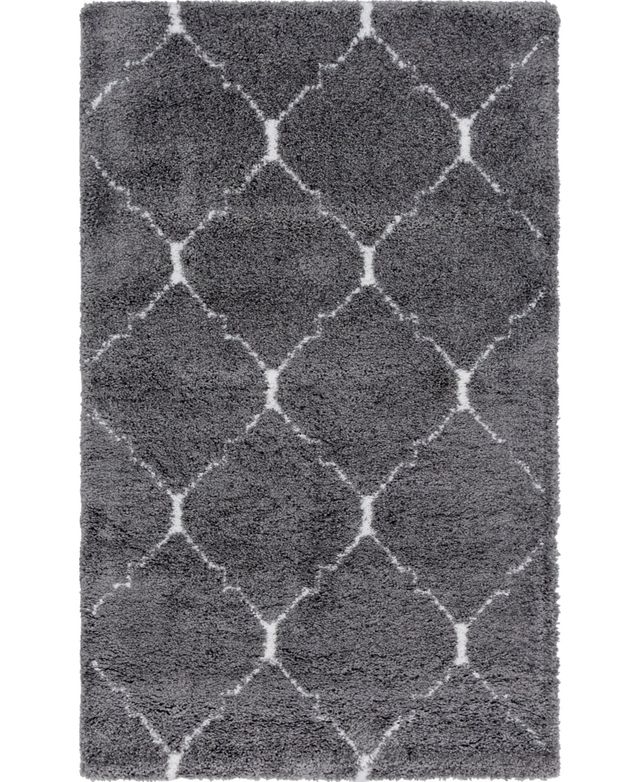 Bayshore Home Fazil Shag Faz5 5' x 8' Area Rug