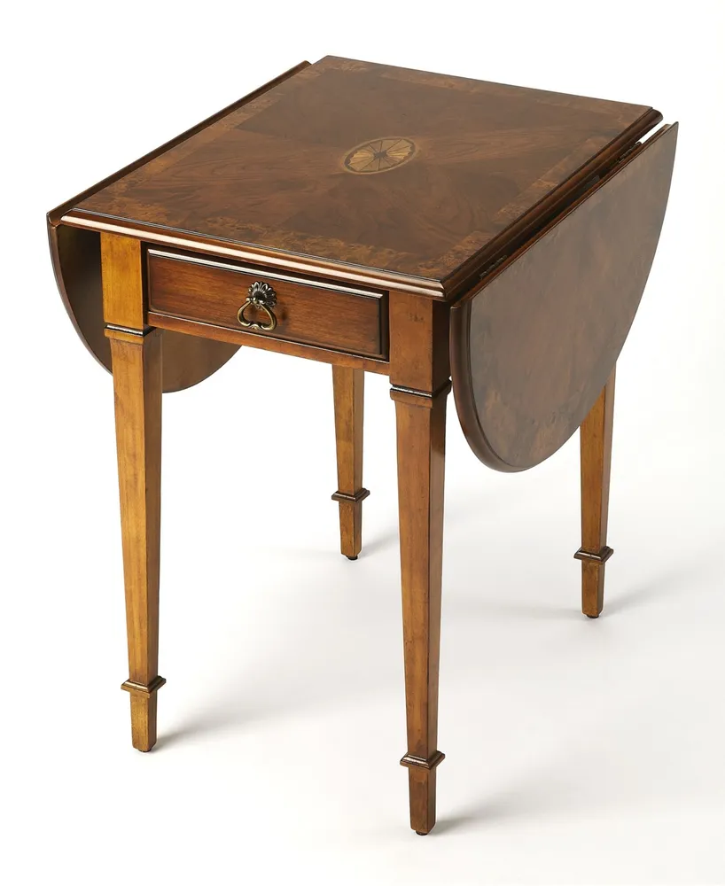 Butler Glenvw Burl Pembroke Table