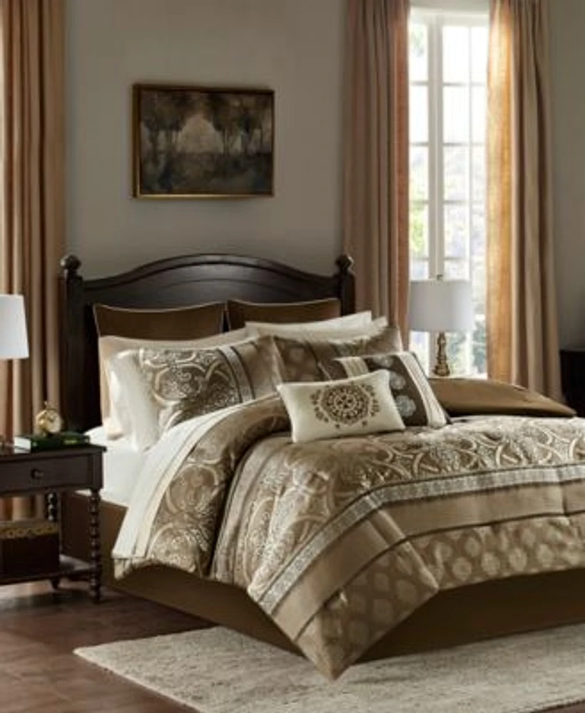 Madison Park Essentials Zara Jacquard 16 Pc. Comforter Sets