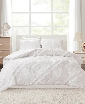 Closeout! Intelligent Design Kacie Ruffled 3-Pc. Quilt Set, Full/Queen