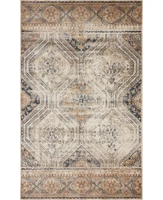 Bayshore Home Odette Ode5 Navy Blue 5' x 8' Area Rug