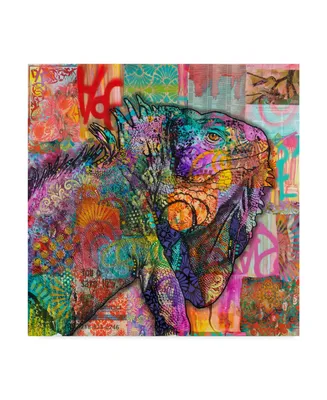 Dean Russo 'Iguana' Canvas Art - 18" x 18"
