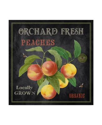 Jean Plout 'Orchard Fresh Peaches' Canvas Art - 24" x 24"