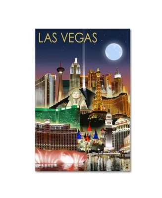 Lantern Press 'Los Vegas' Canvas Art - 30" x 47"