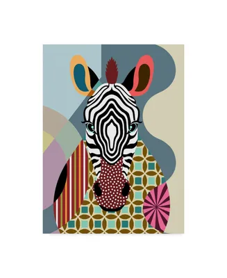 Lanre Adefioye 'Spectrum Zebra' Canvas Art - 24" x 32"