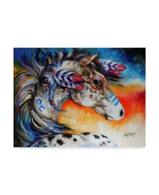 Marcia Baldwin 'Appaloosa Indian War Horse' Canvas Art - 32" x 24"
