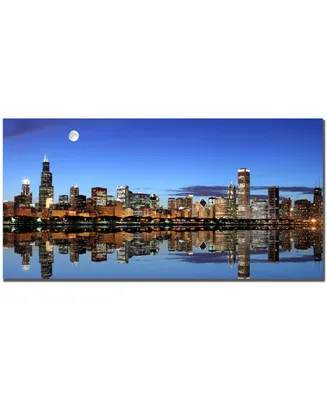 Yakov Agani 'Chicago Il' Canvas Art - 32" x 16"