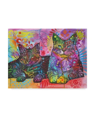 Dean Russo '2 Cats' Canvas Art - 14" x 19"