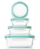 Oxo Smart Seal 12-Pc. Glass Food Storage Container Set