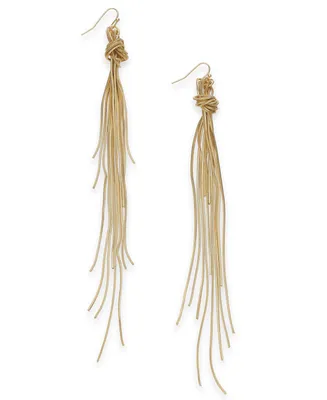 I.n.c. International Concepts Gold-Tone Knotted Multi-Chain Statement Earrings, Created for Macy's