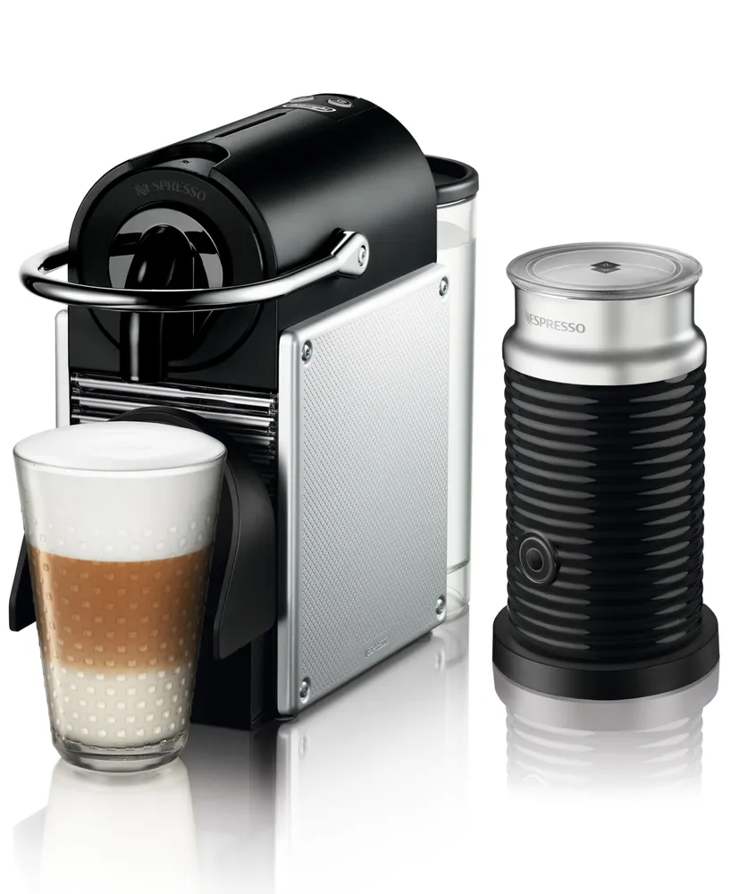 Nespresso Vertuo Coffee and Espresso Machine by Breville, Chrome with  Aeroccino Milk Frother - Macy's