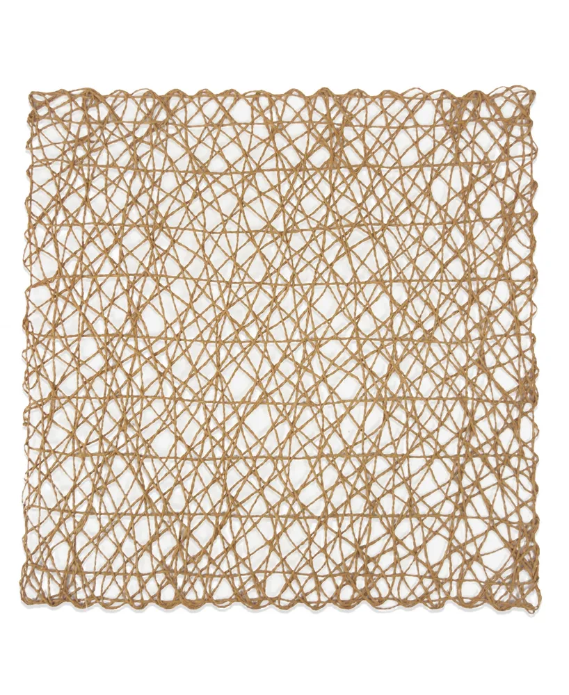 Woven Paper Square Placemat, Set of 6