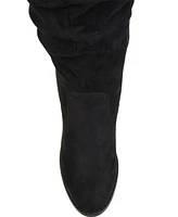 Journee Collection Women's Kaison Wide Calf Stacked Heel Over The Knee Boots