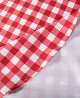 Check Outdoor Tablecloth with Zipper 60" Round